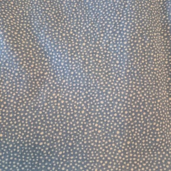 Fabric, Blue & White Mini Polka-dot Dot Cotton Prewashed 45" wide x 1.25 yds - Picture 1 of 5